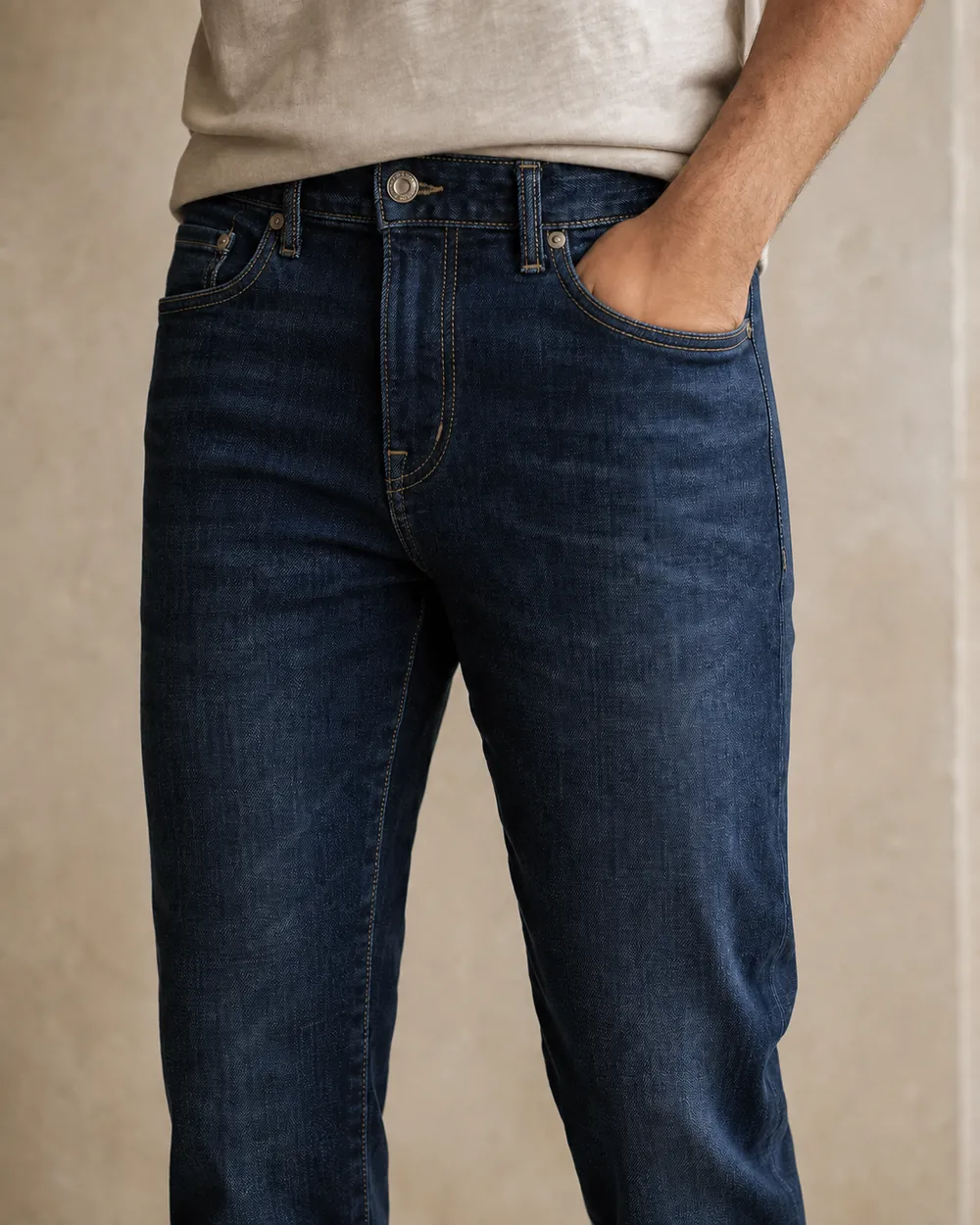 Slim indigo jeans — Denim sourced by Almekora Global