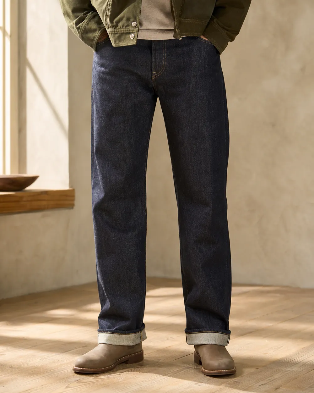 Raw selvedge jeans — Denim sourced by Almekora Global