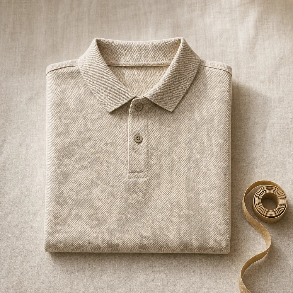 Pique-cotton polo — Knitwear sourced by Almekora Global