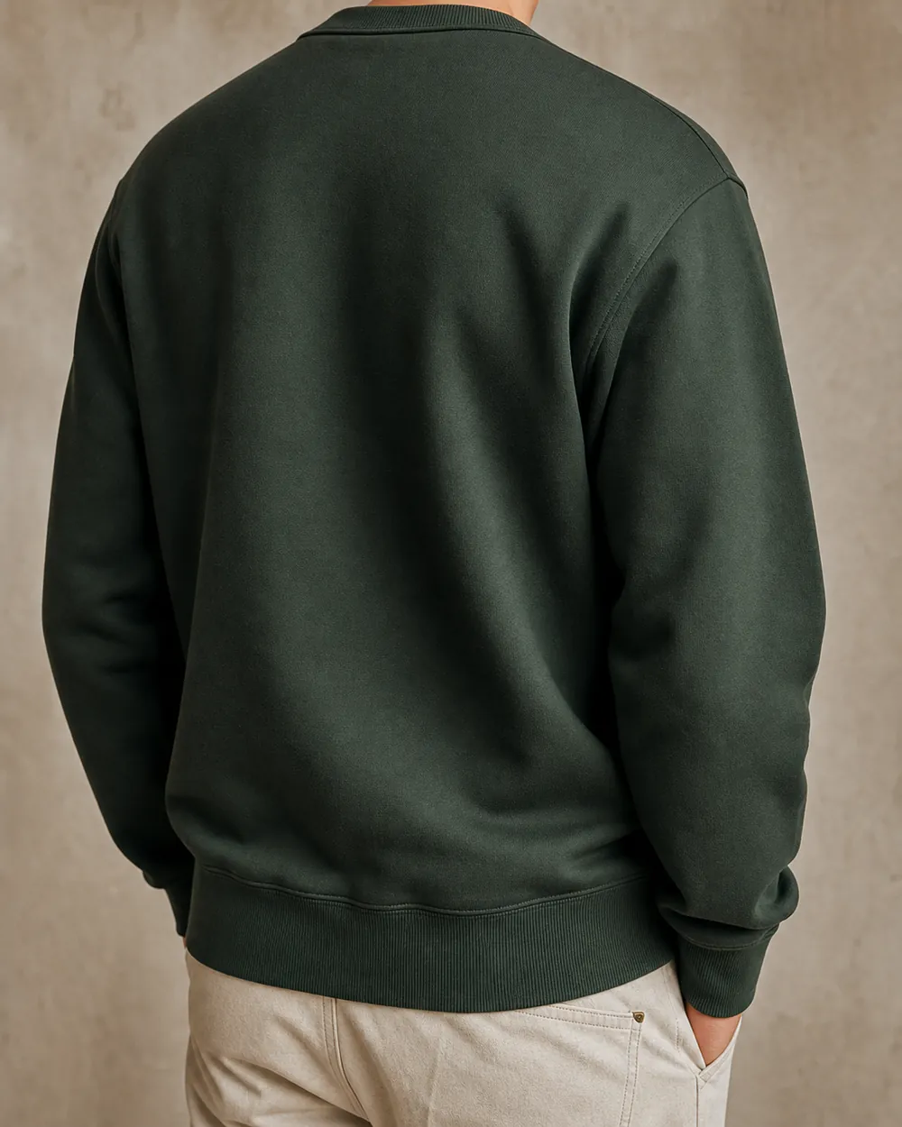 French-terry crewneck — Knitwear sourced by Almekora Global