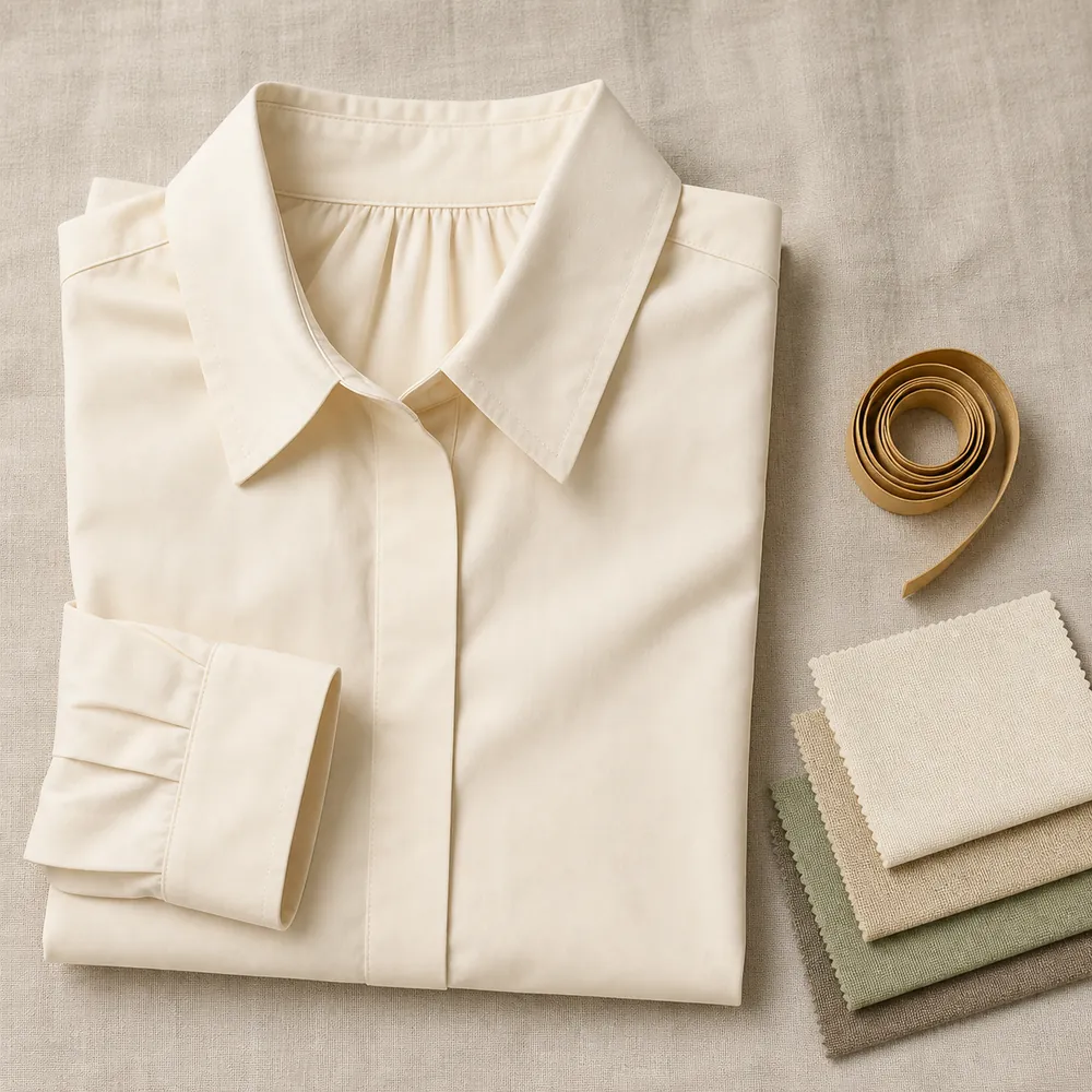 Poplin blouse — Woven sourced by Almekora Global