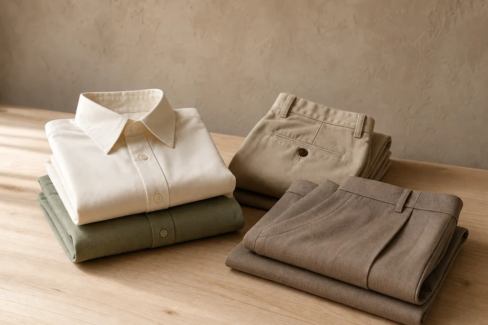Woven shirting & bottoms — Woven sourced by Almekora Global